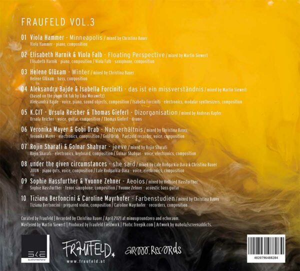 Fraufeld Volume 3 CD Rückseite