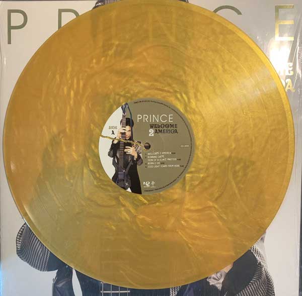 Prince Welcome 2 America Gold Vinyl A-Seite