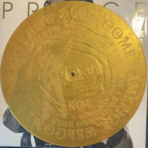 Prince Welcome 2 America Gold Vinyl Etched
